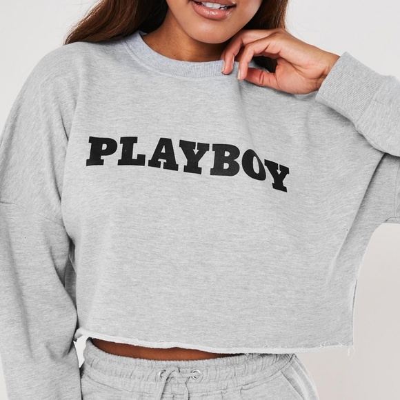 playboy cropped jumper